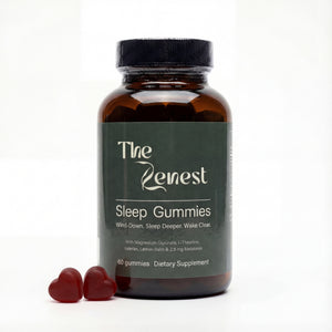 The Zenest sleeping gummies with melatonin bottle